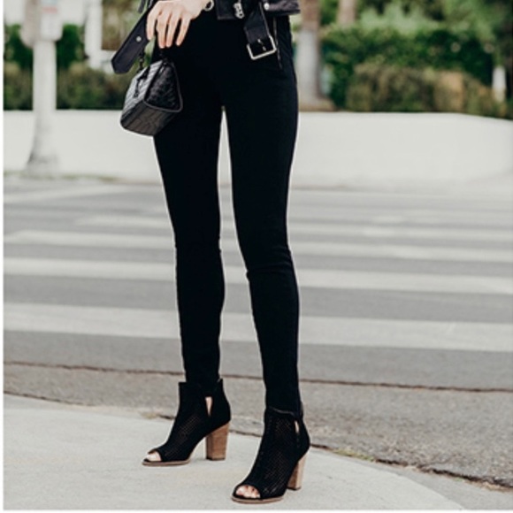 Lucky Brand Women’s Larise Peep Toe Perforated Black Booties Shoes Size 10 - Picture 4 of 10